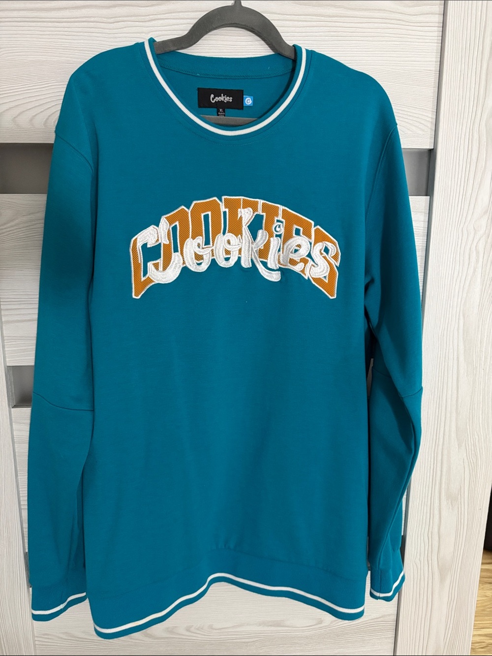 Cookies Men’s Teal Crewneck Sweater